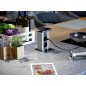 EVOline Port PUSH CUISINE Charger 3x250V,1xUSB,otel